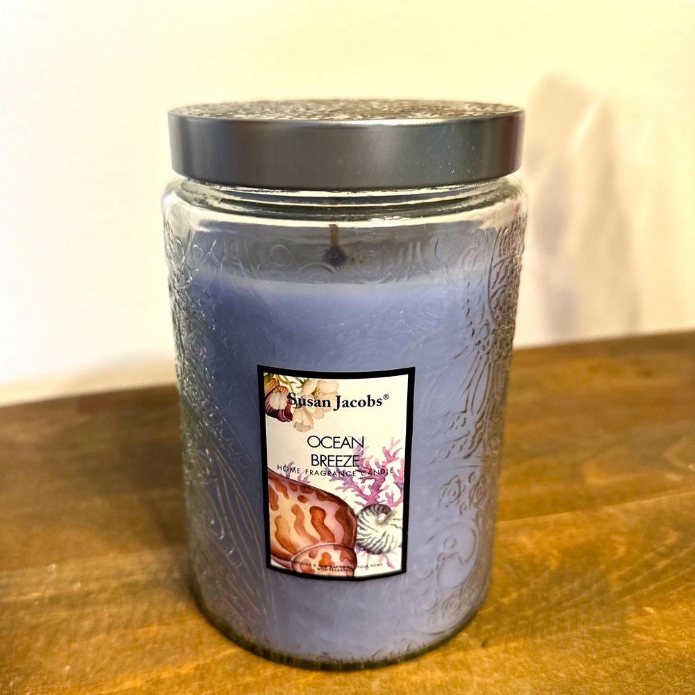 Susan Jacobs NEW Home Fragrance Candle Ocean Breeze